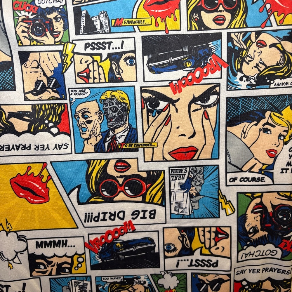 Oh Snap Drill Clothing T-shirt Comic Graphic Multicolor Small Men's